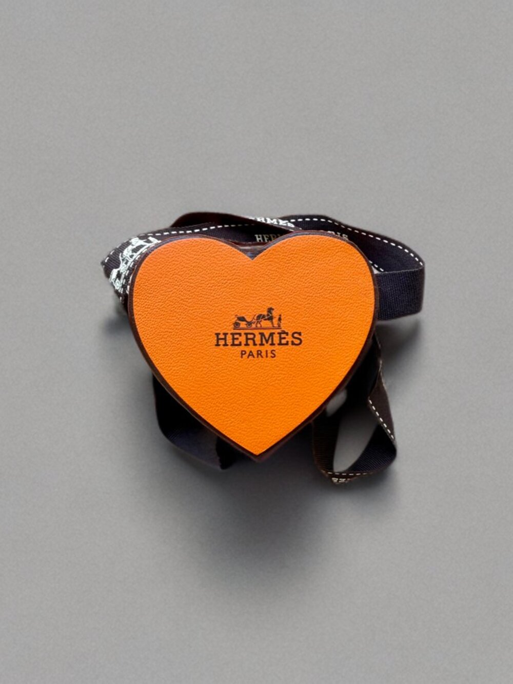 Hermes Heart-shaped Empty Twilly Gift Box